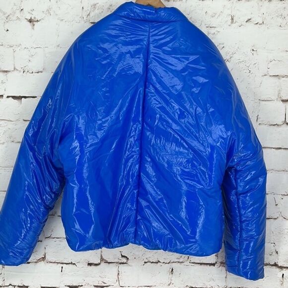 NWT Club Paradise Unisex Paxton Puffer Jacket No Front Closure - Blue- Size L - Picture 9 of 11